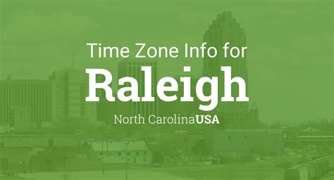 what time zone is raleigh nc.